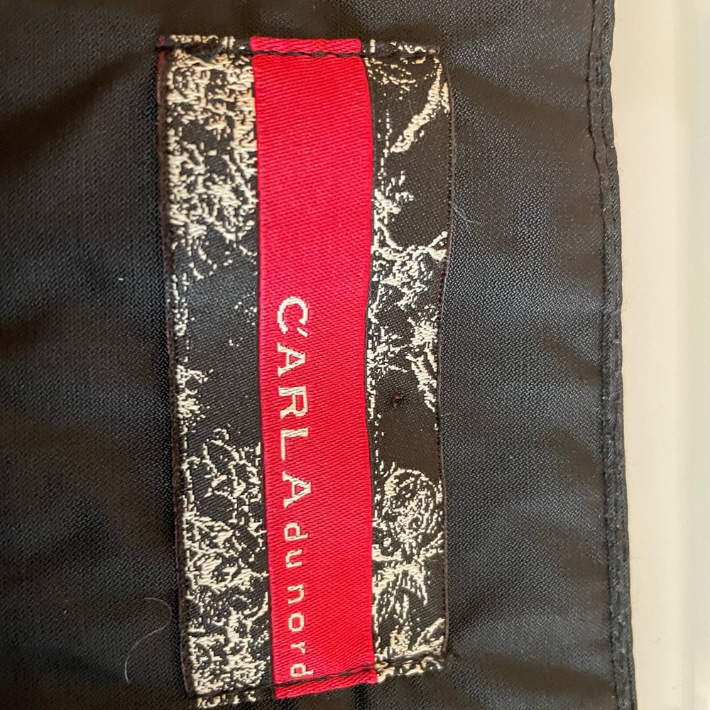 C'ARLA du nord, Scandinavian Cotton Blend Skirt Chic Zipper Pleat Accents at Hem - Picture 7 of 8